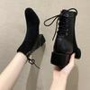 Durable Fashion Fashion Women 'S Boots Trendy Comfortable Temperament Women Lace -Up Short Boots Wonderful