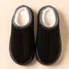 Winter Indoor And Outdoor Solid Color Thick-soled Non-slip Lightweight Warm Ladies Slippers
