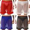 M-4XL Men Mesh Loose Lounge Boxer Shorts Pajamas Sleepwear Swim Short Pants