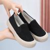 Spring and Autumn Canvas Shoes Women's New Breathable Thick-soled Casual Student Shoes Soft-soled Non-slip One Pedal