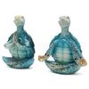 Yoga Turtle Statue Resin Sit In Meditation Turtle Figurine Meditating Zen Turtle Ornament for Yoga Studio Home Bedroom Decoration