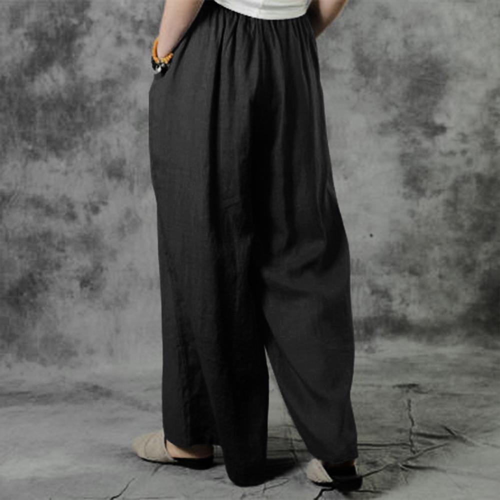 3XL 5XL Plus Size High Waist Long Pants for Women Clothing 2024 Summer Solid Casual Wide Leg Trousers Fashion Korean Female PANT
