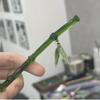 Green Resin Bamboo Leaf Pendant Hair Stick New for Women Girls Chinese Style Vintage Acrylic Chopstick Hairpin Hair Accessories