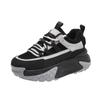Fashion Chunky Sneakers Casual Vulcanized Shoes Woman Platform Spring Flat Casual Shoes Female Lace Up Thick Bottom Shoes Women 2024