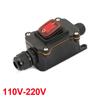 Inline Power Cord 110V-220V 12V-24V Marine Rocker Switch On Off Waterproof IP67 Junction Box 20A High Current Connetor Outdoor