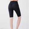 Women's Long High-Waist Quick-Dry Black Swim Trunks - Anti-Exposure, Summer Wear, Sold Separately
