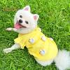 Yellow Duck Dog Shirt Summer Puppy Clothes with D-Ring Cartoon Pet Vest Apparel for Small Medium Large Dogs