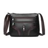 Vintage Shoulder Bag For Women PU Leather Crossbody Multifunction Messenger Bag Small Square Mommy Handbag