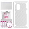 apgo Protective Skin Sticker for the Back+sides Compatible with Oppo Reno5 5G, Full Wrap Film, Foil, Vinyl - Pattern Transparent Carbon
