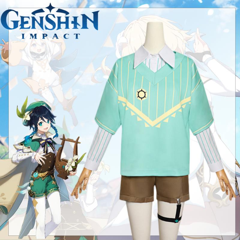 Wendy Impact Genshin Holiday Casual Wear Roleplaying Clothing Ornament Chest