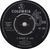 7inch Record CLINTON FORD, GEOFF LOVE & HIS ORCH - A Beggar In Love DB7065 Columbia 1963 UK Rock Used