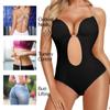 Women's U Plunge Strapless Backless Shapewear Seamless Thong Bodysuit V Neck Body Shaper Padded Bra Camisoles Crop Tops