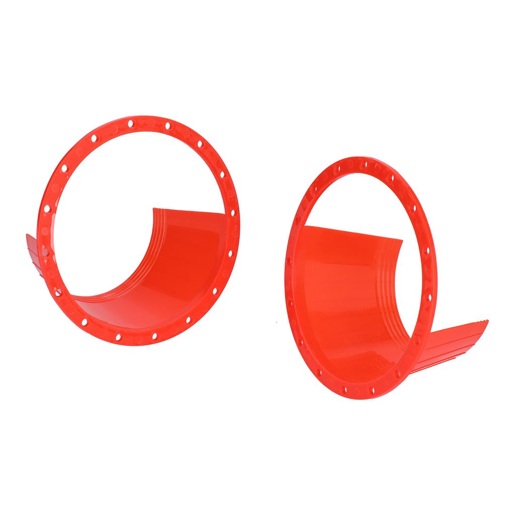 2pcs Car Speaker Waterproof Cover UltraThin Red Universal Antislip Protection Pad