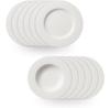 Villeroy & Boch Twist White Plate Set, 12 Pieces (1013807611)