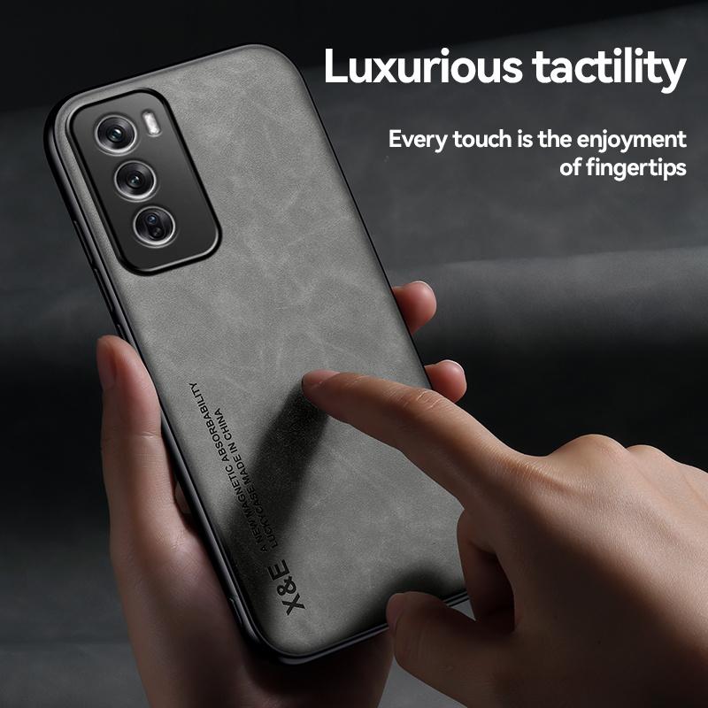For Oppo Reno12 Pro 5G Case Magnetic Leather Car Holder Phone Case for Oppo Reno 12 Pro 5G CPH2629 6.7" Soft Bumper Back Cover