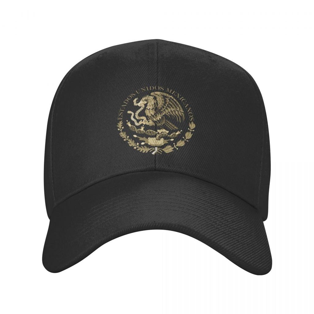 Classic Coat Of Arms Of Mexico Baseball Cap Women Unisex Custom Adjustable Adult Mexican Flag Seal In Sepia Dad Hat Outdoor