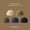 Clip On Melon Skin Hat for Women  Japanese Street Versatile Landlord Hat  Four Season Beanie Hat for Men  Retro Dome Hip-hop Hat