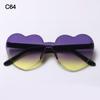 Adults Colorful Candy Color Party Sun Glasses Shades Heart Glasses Heart-shaped Sunglasses