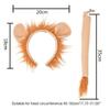 Party Masquerade Animal Costume Lion Headband Set with Ears and Tail Headband Cosplsy Costume