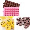 Silicone Cake Mold 28 Grid Smiley Memes Expression DIY Chocolate Fudge Christmas Cake Ice Cube Mold Kitchen Baking Tool For Mold