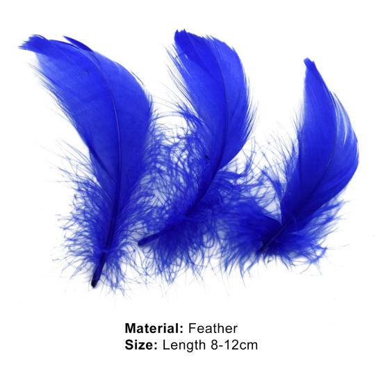 100Pcs Interesting Stylish Soft Feathers Craft Kit Shooting Prop Feathers Craft Kit for School