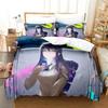 Luxury New 3D Print Anime Mieruko-chan Bedding Set Duvet Cover Bed Set Quilt Cover Pillowcase King Queen Boys Adult Bedding Set
