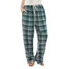 Women's Plaid Cotton And Linen Trousers Pocket Elastic Waist Casual Pants Women's Pants