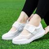 Cloth Shoes Soft Sole Comfortable Flat Bottom Versatile Comfortable Spring Hollow Mesh Middle Old Mother Shoes