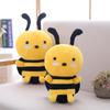 Cute Bee with Wings Plush Toys Lovely Stuffed Animal Dolls for Children Baby Birthday Home Decoration Funny Gifts