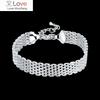 925 Sterling Silver Bracelets for Women Exquisite Fashion Weaving Chain Fashion Wedding Party Christmas Gifts Jewelry