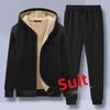 Men’s Hooded Sweatshirt & Cardigan Sport Suit – Autumn/Winter Two-Piece Set with Drawstring Pants
