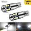 2/1Pc W5W T10 LED Canbus Error Free 3030 10SMD Auto 5W5 LED Bulb Clearance Wedge Side Turn Signal Light Super Bright White