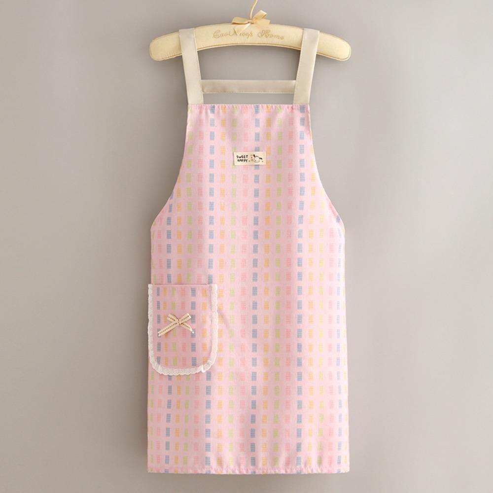 Холщовый кухонный фартук с карманами, фартуки для рисования, новая рабочая одежда для кухни