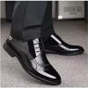 New Leather Shoes Men Lace Up Formal Dress Shoes Luxury Business Oxford Male Office Wedding Dress Shoes Footwear Mocassin Homme