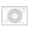 Silicone Baking Mat Non-Stick Pastry Dough Rolling Mat with Measurement Marks Heat-Resistant Cookies Fondant Making Mat Thick Baking Pad