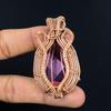 Kunzite Pendant Gemstone Jewelry, 999 Copper Wire Wrapped Pendant, Gift For Women Handmade Pendant