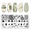 1PC Stainless Steel Printing Nail Stamping Plates Manicure Leaves Maple Template Mold Xmas Snowflakes Nail Art DIY Decorations