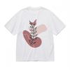 Men's Trend Comfortable Classic T-Shirt Botanical Leaf Abstract Pattern Tee USA