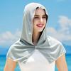 Cooling Hoodie Towel Neck Face Sun Protection Ice Towel Summer Hot Weather Breathable Sports Gym Workout Head Wrap Shawl