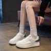Height-increasing Board Shoes for Women's 2025 Summer New Niche Versatile Thick-soled Breathable Students Lightweight Sports and Leisure Little White