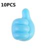 4/10Pcs Self Adhesive Silicone Thumb Wall Hooks Multifunctional Adhesive Cable Organizer Clip Key Hook Wall Hanger Storage Hooks