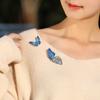 Blue Butterfly Brooch Women ‘S Simple Brooches Pins Dress Jacket Accessories Enamel Pin Brooches For Women