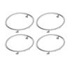 4PCS Car Air Conditioning Trim Outlet Decoration Circle Ring Sticker For Ford Focus 2 MK2 2005-2013 Auto Accessories