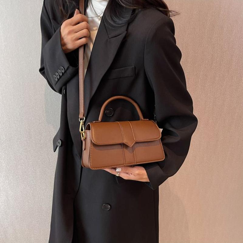 Ins-style High-end Westernized Women's Shoulder Bag Trendy Fashion Retro Portable Small Square Bag with Texture Versatile Small Cross-body Bags