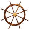 Nautical Brass Ship Wheel Home Wall Decor