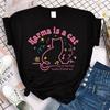 Karma Is A Cat T Shirt Midnights Retro T-Shirt Meet Me At Midnight Shirt Cute Cat Shirt Women Clothes Summer Tees Fans Gift