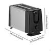 Electric Toaster Breakfast Maker Machine 2 Slices US Plug Adapter Kitchen Appliances Fast Heating