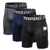 Sports Compression Inner Half Tights with for and Size L and Gray Men's Shorts, Shorts, Leggings, Pockets, Moisture-Wicking, Quick-Drying, Running,