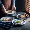 Ceramic Plate Japanese Household Creative Steak Western Plate Salad Cuisine Tableware Plate