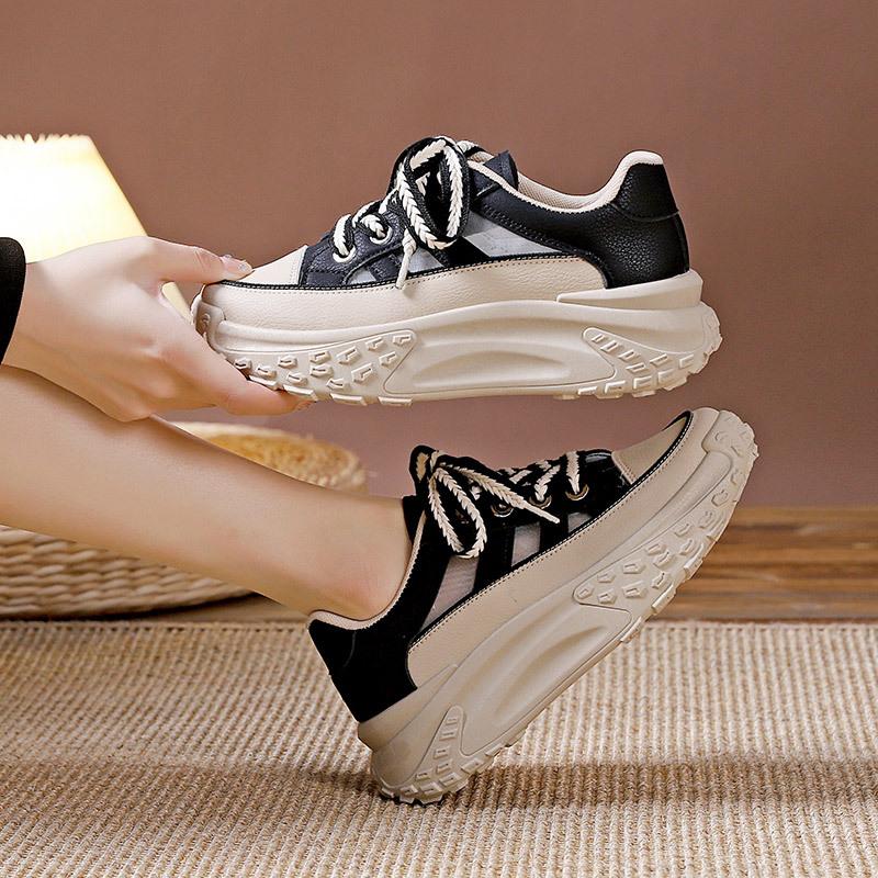 Retro Women Shoes Spring Platform Shoes Casual Sneakers Versatile Fashion Designer Shoes High Quality Women Sneakers 2024
